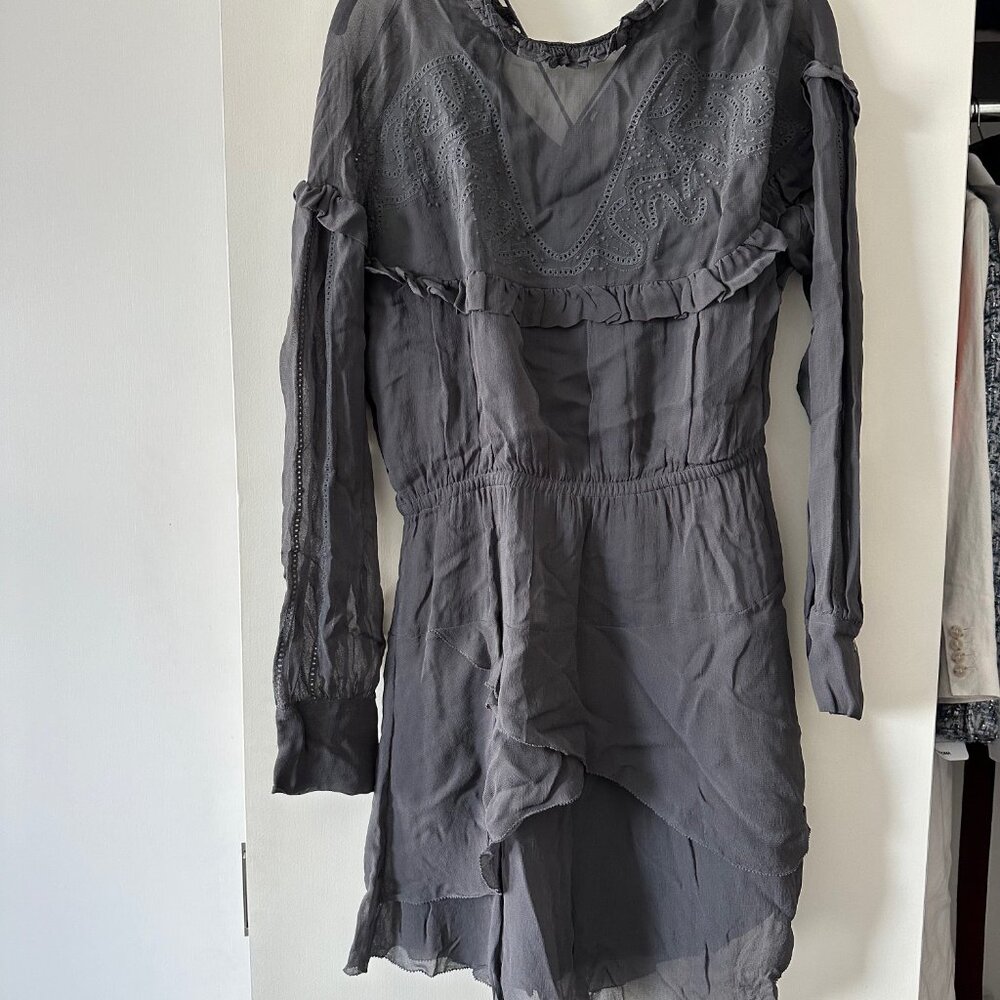 IRO Embroidered Mini Dress